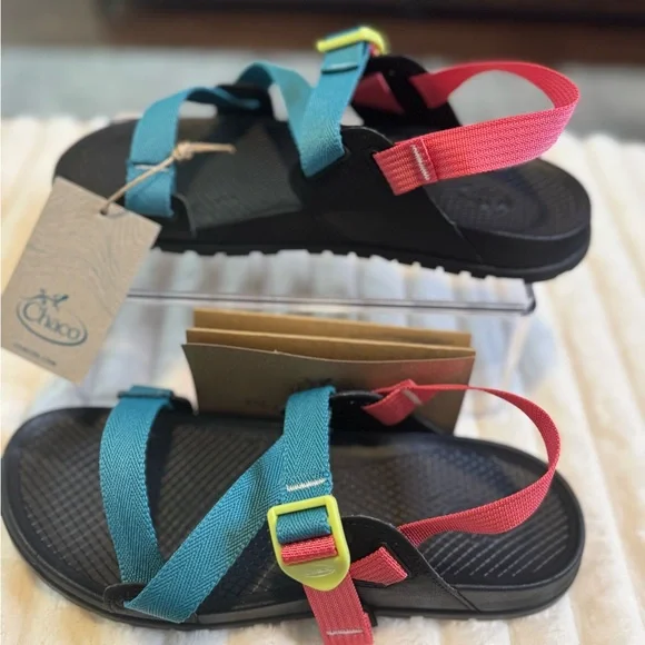 Chaco Lowdown Sandal Women Teal Rose - Picture 3 of 7